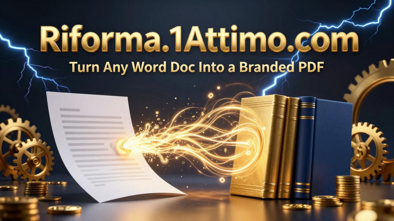 Trasforma Documenti Word in PDF Professionali con il Tuo Marchio in Pochi Secondi